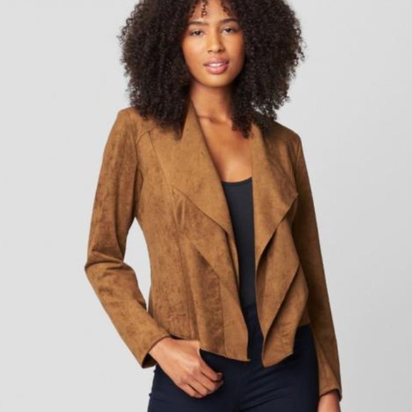Blank NYC Jackets & Blazers - Revolve BlankNYC Coco Vegan Suede Drape Front Jacket